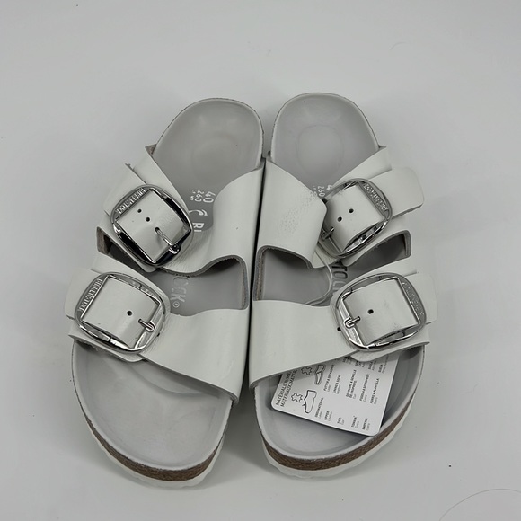 BIRKENSTOCK Arizona Big Buckle Sandal in White - Picture 5 of 9